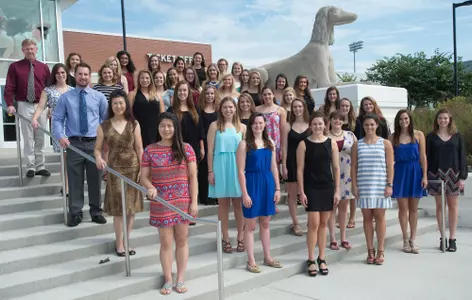 Women's team formal shot