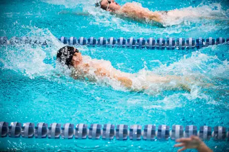 Swimming action shot