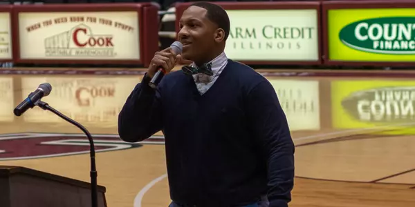 Ryan Reed talks with Saluki Athletics