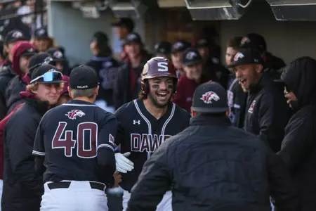 Boucher Dugout Celebration