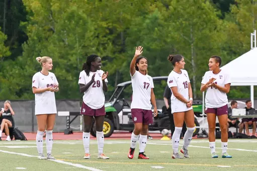 Pre-game greetings with Aylie Haycock, Katrina Young, Kayla Grain, Brooke Gosse and Dior Knorr