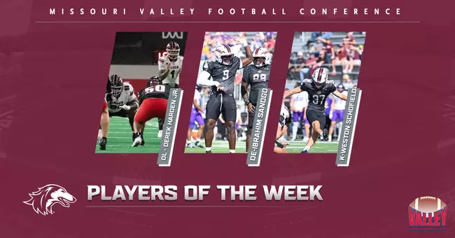 Trio Named MVFC Player of the Week