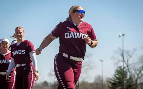 Emma Gipson during SIU's 7-5 win over Bradley on Saturday, March 14, 2026, at Charlotte West Stadium.