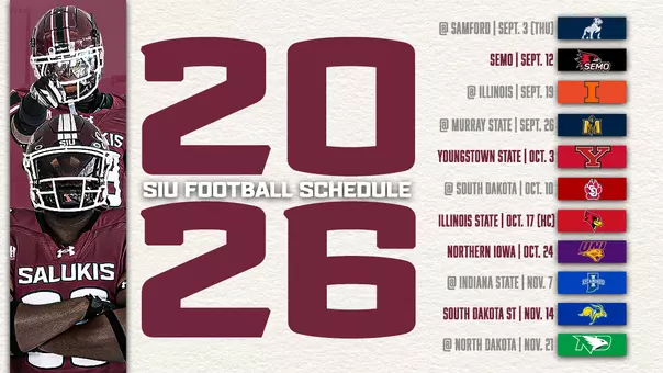 Fall Schedule Graphic 2026 SIU Football