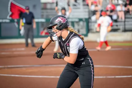 Maleah Blomenkamp during SIU's 9-0 (5) win at Illinois State in Game 2 on March 20, 2026.
