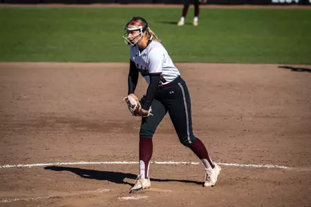 Kiana McDowell during game one of a three-game series between SIU and Belmont on March 28, 2026, at Charlotte West Stadium.