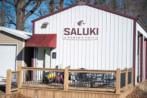 Saluki women's golf practice area