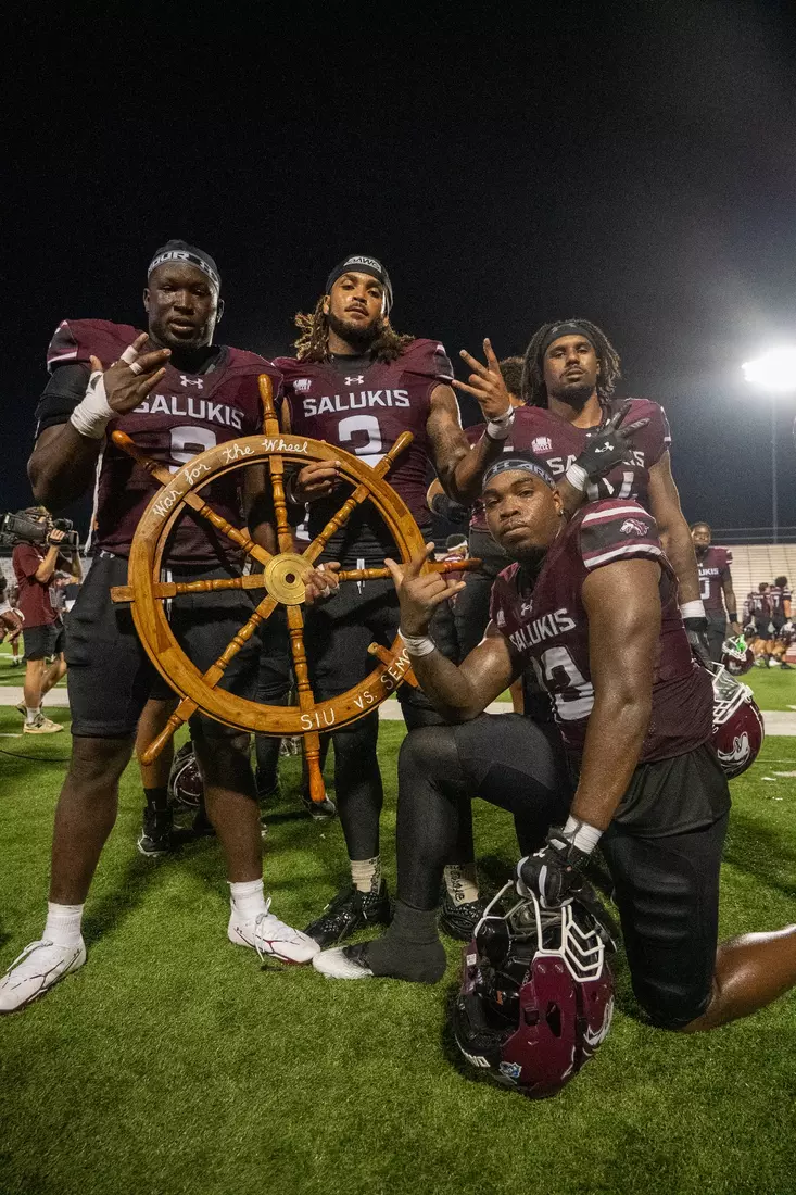 Salukis hold the Wheel