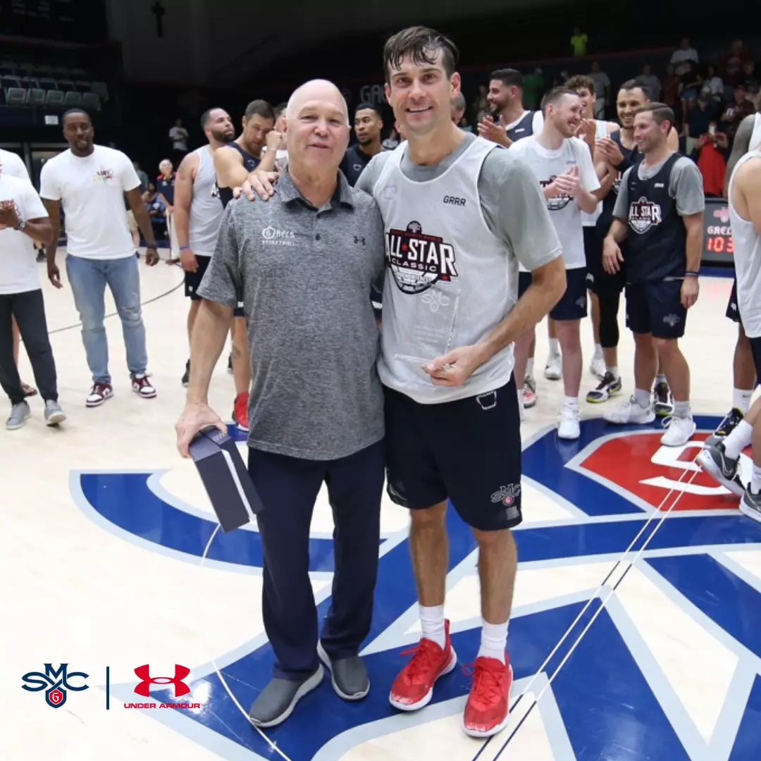 Randy Bennett and MVP, Joe Rahon ASG 2022