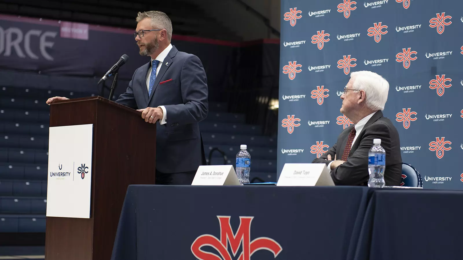University Credit Union president and CEO David Tuyo giving a few words.