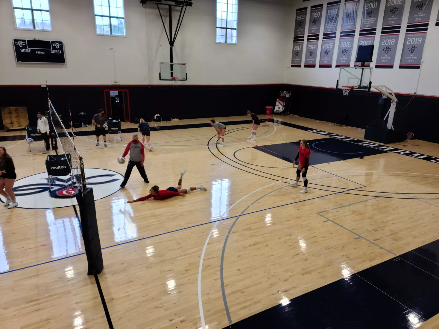 Elena Baka works on her pancakes - at Madigan Gym, Moraga, Calif., Jan. 8, 2021