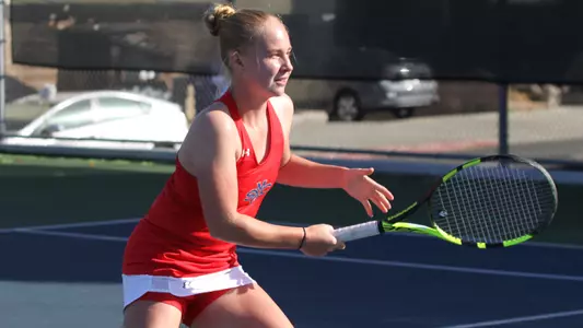 Mariia Kozyreva during the 2017 Cal Nike Invitational