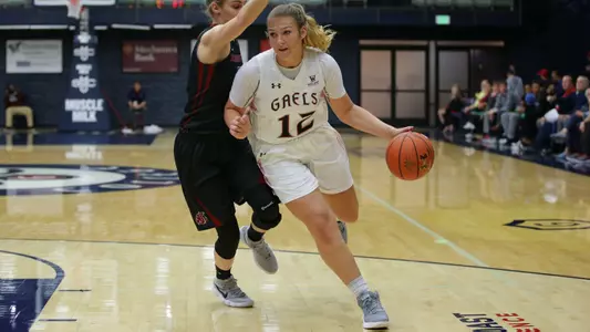 Sydney Raggio logged her second double-double of the season Sunday with a game-high 23 points and 10 rebounds.