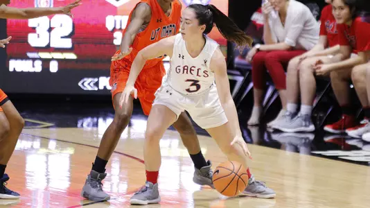 Jasmine Forcadilla handed out a career-best eight assists Sunday while posting a 2.0 assists-to-turnovers ratio in a season-high 37 minutes played.