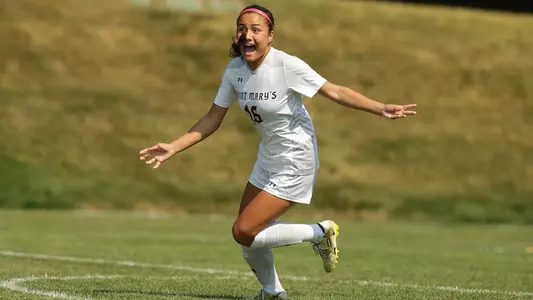 Freshman Vanessa Gaitan netted her first two career goals in the 2-1 win over the Rams Sunday.