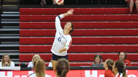 Sienna Young had a career-high 11 kills versus Oral Roberts Friday