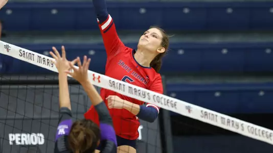 Payton Rund led Saint Mary's with 11 kills Saturday en route to being named All-Tournament