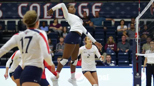 Alex O'Sullivan was one of three Gaels Friday with at least five kills and four blocks