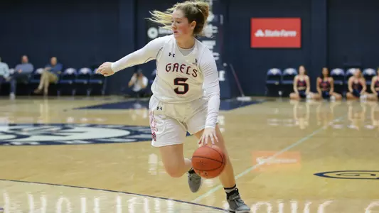 Madeline Holland grabbed a season-high six rebounds to go with five points and three assists in 30 minutes of action Saturday.