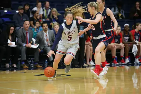 Madeline Holland sank two 3-pointers and dished out five assists versus Gonzaga on Thursday night.