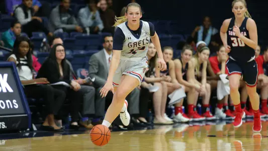 Sydney Raggio became the second Gael this season (Stella Beck) to reach the 1,000 career points mark with 20 points Saturday at Portland.