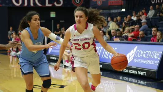 Katie Rathbun and the Gaels held the Toreros to less than 60 points while shooting 55.8 percent from the field.