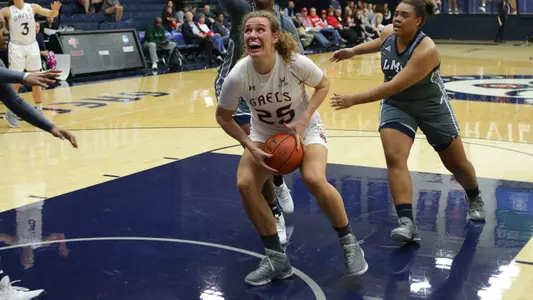 Megan McKay posted her fourth double-double and a team-high 19 points and 11 rebounds.
