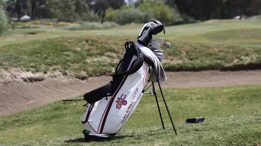 Saint Mary's golf bag in the West Coast Conference Championships at The Carlton Oaks Golf Club in Santee, Calif. on Monday, April 16, 2018