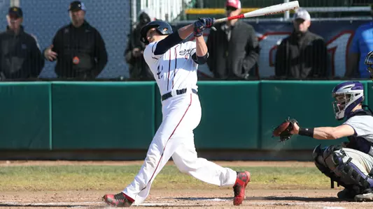Joe Vranesh hit his team-leading third home run of the season Monday to kick off a go-ahead rally in the third.