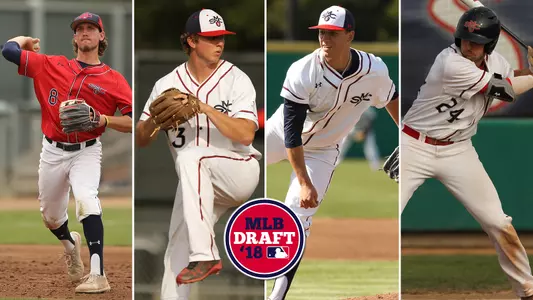 (From Left to Right) Austin Piscotty, Conner Loeprich, Nick Frank and Jackson Thoreson were all selected Wednesday on the final day of the 2018 MLB Draft.