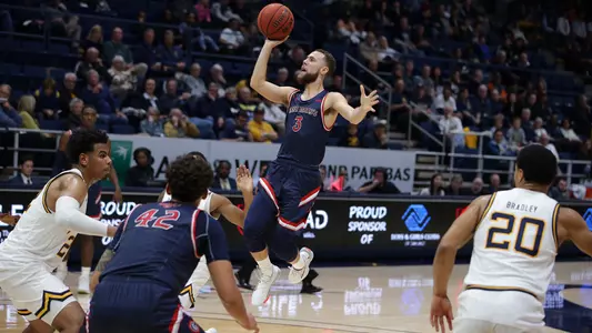 Jordan Ford goes for a floater against