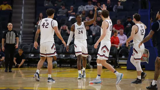 Malik Fitts celebrates vs Nevada
