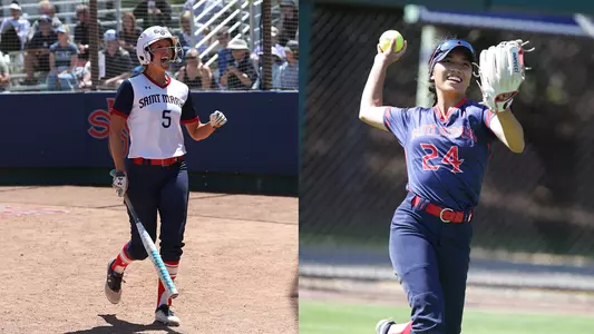Dylan Linton and Kimiko Zapanta All-WCC