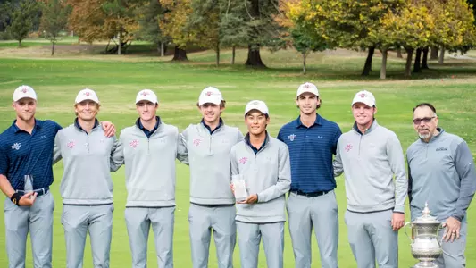 Gaels with their trophies after finishing 2nd at Visit Stockton Invitational