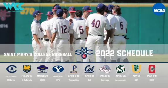 2022 Baseball schedule release graphic