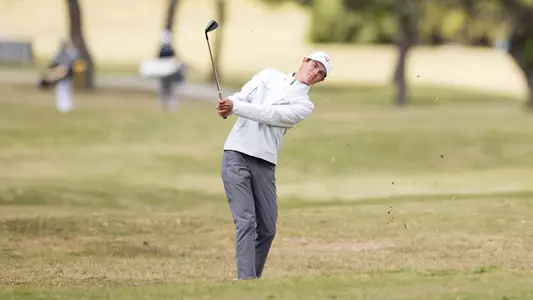 Ethan Farnam chips at Lamkin Grips