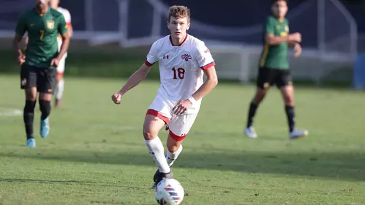 Luke Lawrence dribbling front view