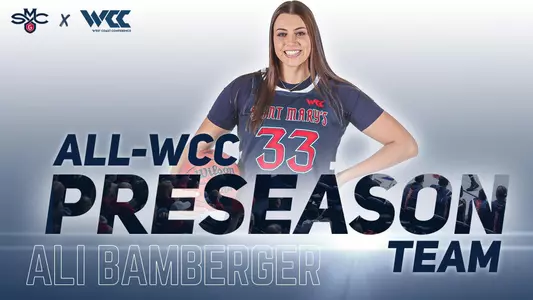Ali Bamberger named to WCC All-Preseason team