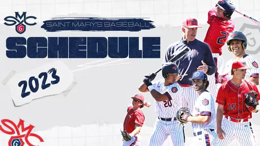 Saint Mary's 2023 Baseball Schedule graphic