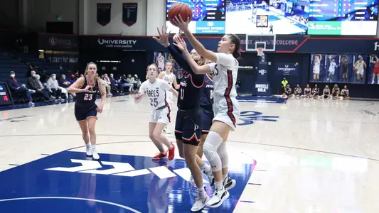 Mastora layup vs. Pacific with video board in background
