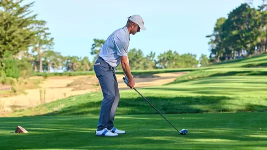 Bressum about to tee off