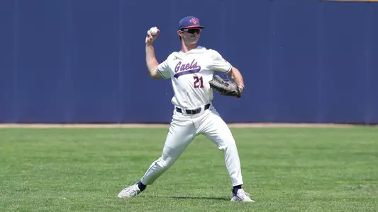 Coleman Schmidt throw from the outfield