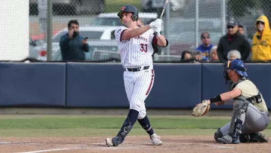 santiago swing follow through in white from front