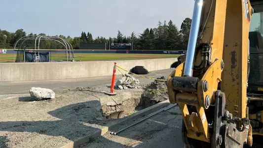 baseball groundbreaking at stadium