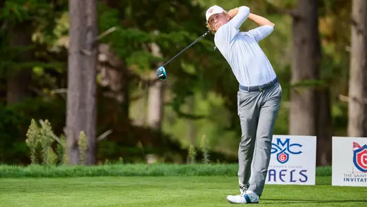 Jonathan Curran follow through with SMC tournament sings in background