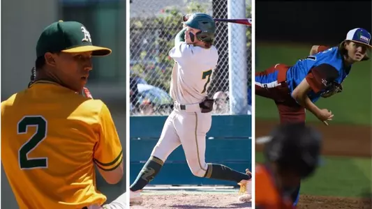 Three signees left to right: Sebastian Gonzalez, Brendan Comerford, Kamdyn Perry