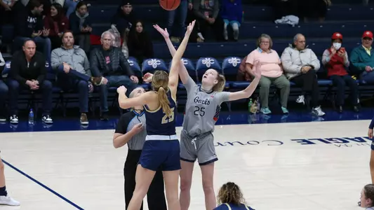 Aspen Garrison jumps for opening tip against UC Davis