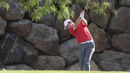 Connor Reis follow through at WCC Tourney