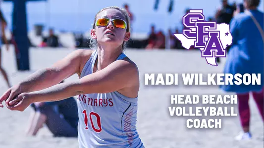 Madi Wilkerson Head Beach VB Coach Stephen F. Austin