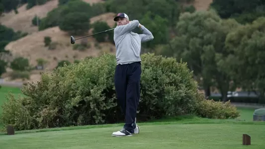 Kristian Bressum tees off at Alister MacKenzie 2023